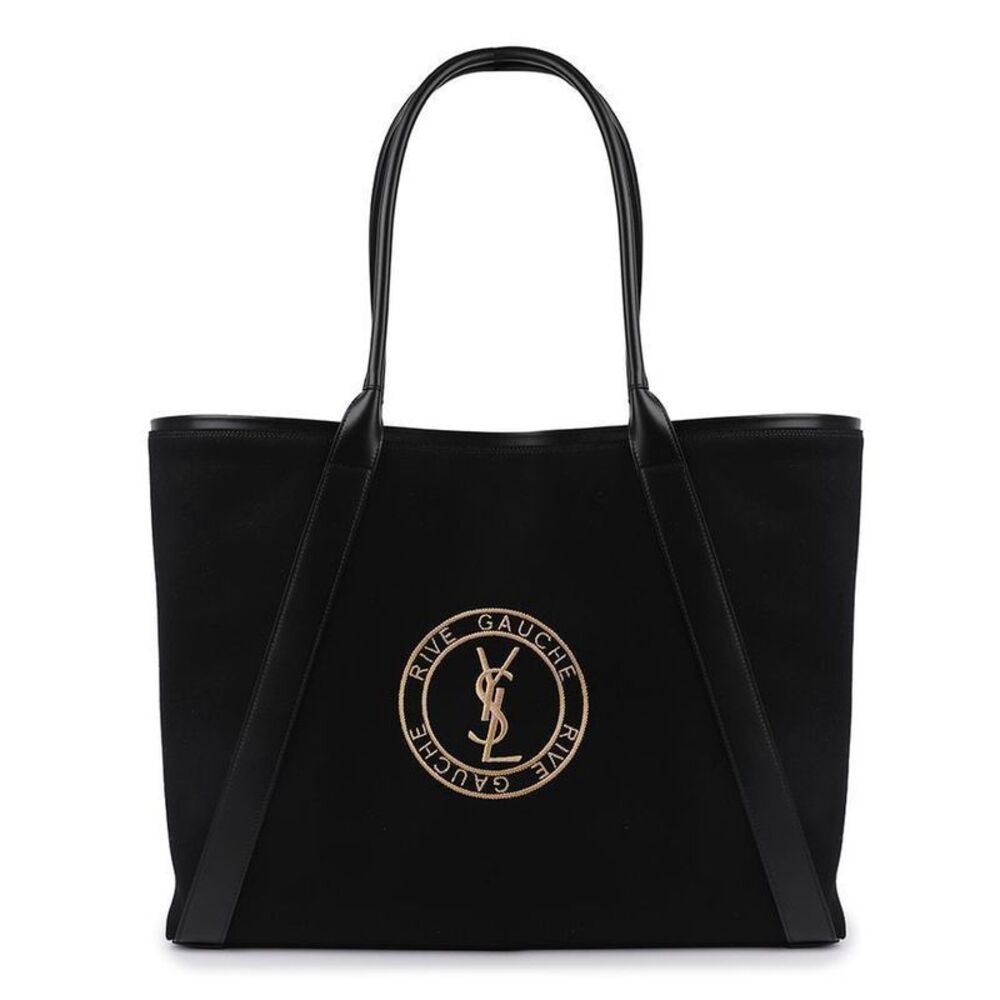 Canvas Logo Embroidered Tote Bag